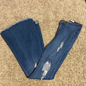 Vibrant flare/bell jeans
